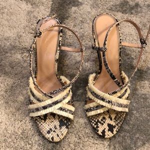 Zara Snake Print Heels